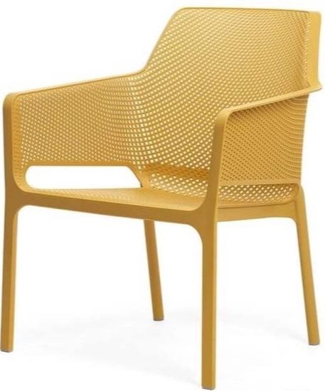 Кресло Net Relax пластиковое желтое Nardi Италия