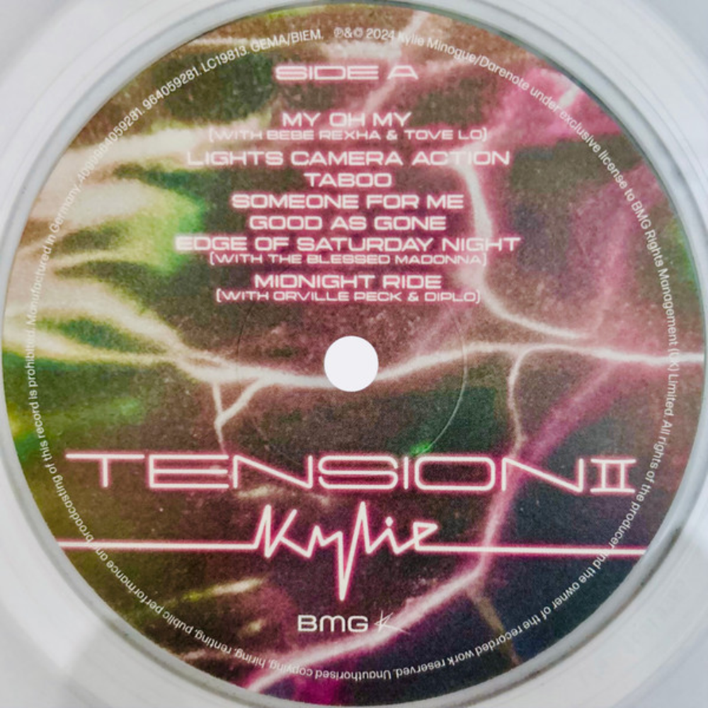 Kylie Minogue / Tension II (Clear Vinyl)(LP)