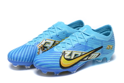 Бутсы Nike Zoom Mercurial Vapor 15 Elite KM FG (Голубой)