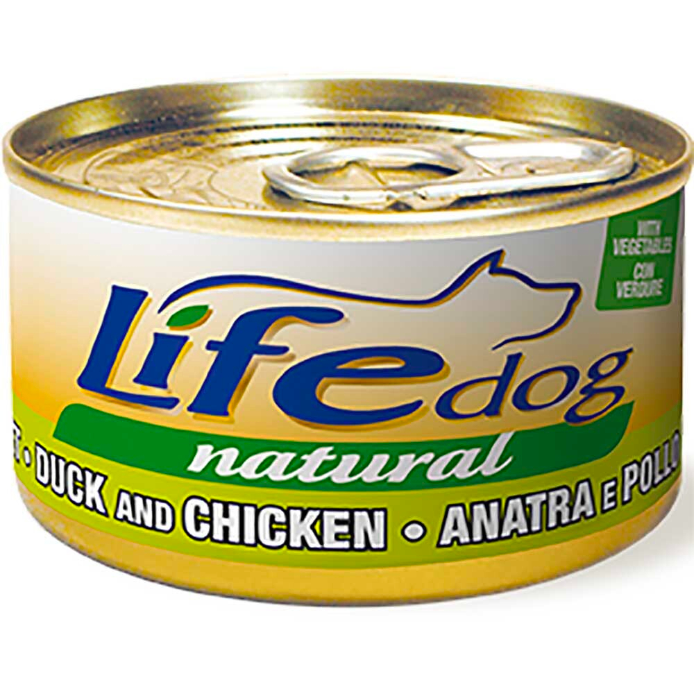 Lifedog консервы для собак (курица и утка с овощами в соусе) 90 г банка