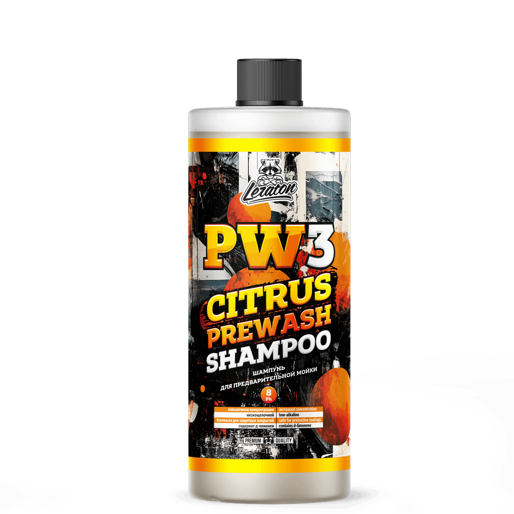 LERATON PW3 Цитрусовый шампунь для предварительной мойки 1л