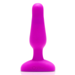 Анальный премиум-миниплаг цвета фуксии b-Vibe Novice Plug BV-004-FUC