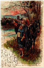 Почтовая карточка. Отправление 1906 года. Почтовый вагон - Ревель