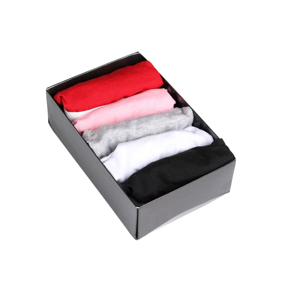 Набор женских трусов тонгов 5 в 1 (серый. красный, черный, розовый, белый) Calvin Klein Women 5-pack