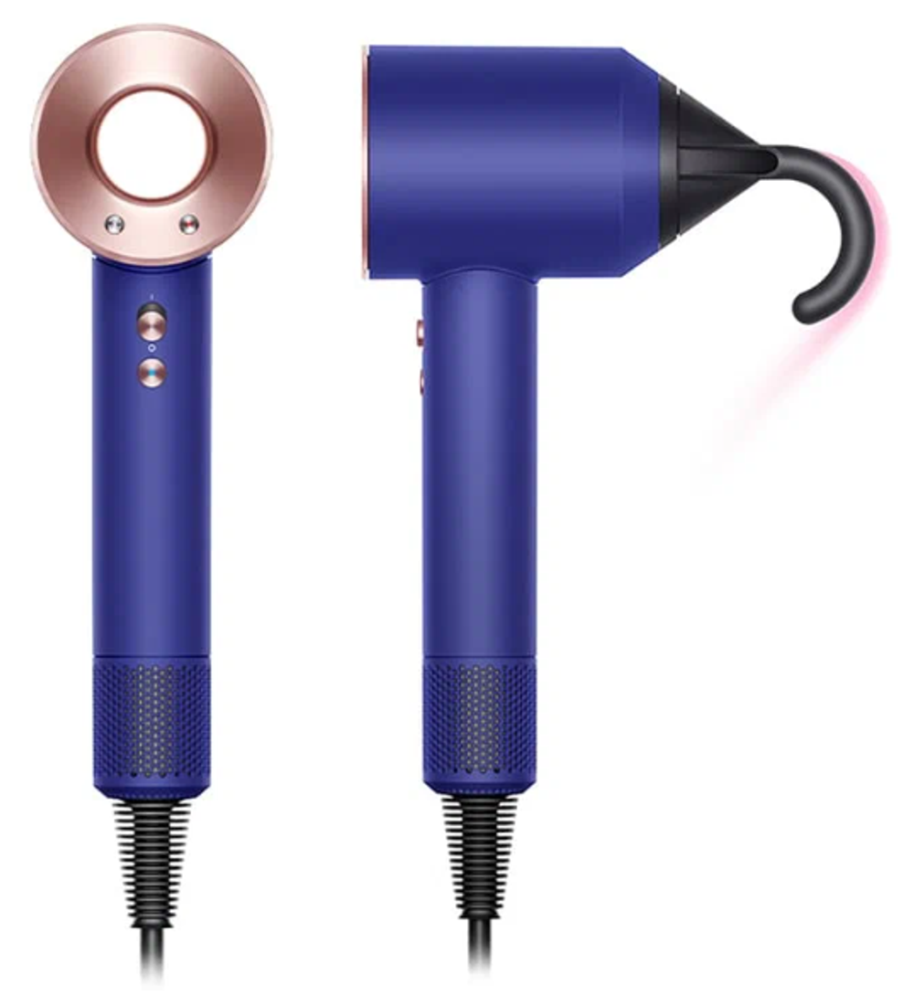 Фен Dyson Supersonic HD08, Prussian blue/bright copper, с кейсом для хранения (IN)