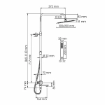 Душевая система WasserKraft A199.069.103.010.CH Thermo хром