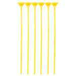 Держатель для шара Набор 40 шт Палочка + Розетка 54 см (Желтый)