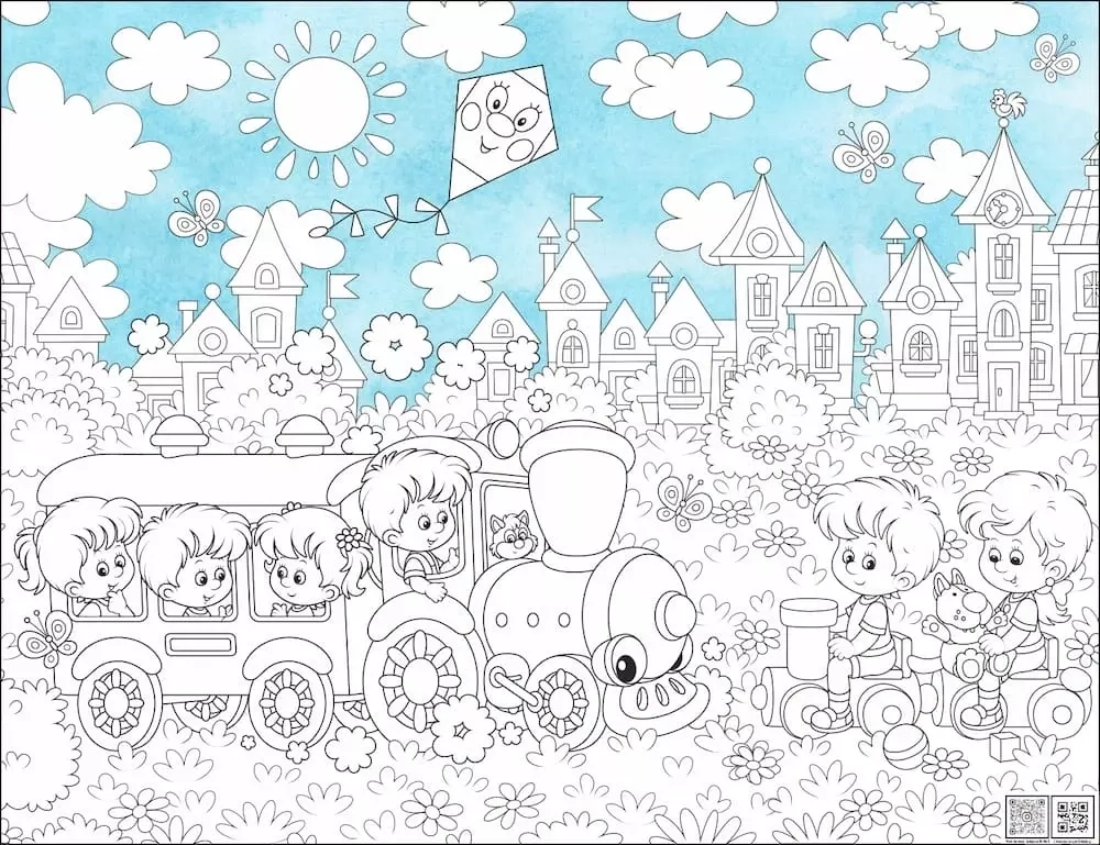 Цифровое панно ID Wall Раскраска в цвете "Чудесный день"