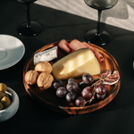 Деревянный круглый сервировочный поднос Art of Siberia для подачи WS5