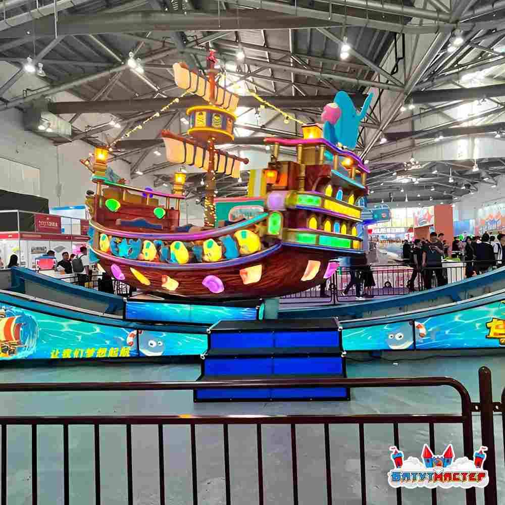 Летающая машинка аттракцион детская «Карамель» 16 мест, 8×3×4 м