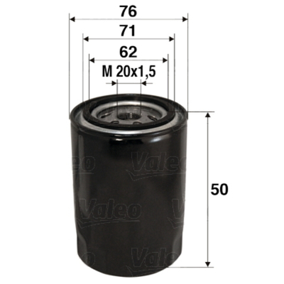 VALEO - 586001-VAL - Oil Filter