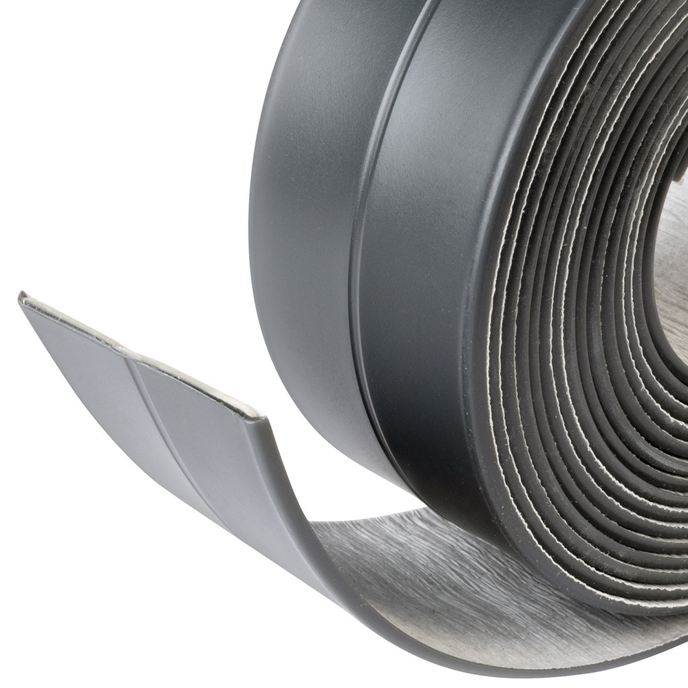 Лента бордюрная самоклеящаяся Аккурат 38мм*3,35м ГРАФИТ