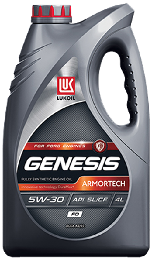 Масло Лукойл Genesis Armortech FD 5W30 SL/CF A5/B5 (4л) синтетика для автомобилей Ford