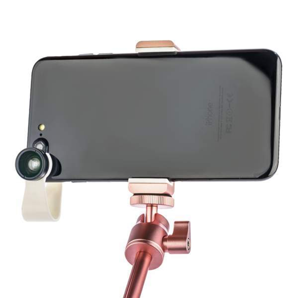 Монопод для селфи COTEetCI Aluminum Self-Stick (Bluetooth) CS5107-MRG алюминиевый, 1000мм Розовое золото