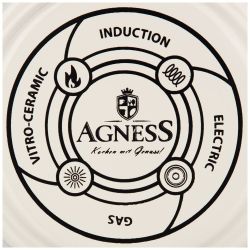 ЧАЙНИК ЭМАЛИРОВАННЫЙ AGNESS, СЕРИЯ ЯБЛОНЕВЫЙ САД, 1,0Л ПОДХОДИТ ДЛЯ ИНДУКЦИОН.ПЛИТ