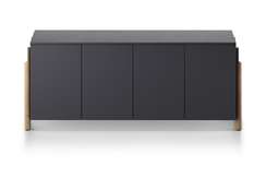 Тумба Basic 4 двери ширина 170 см (черный)