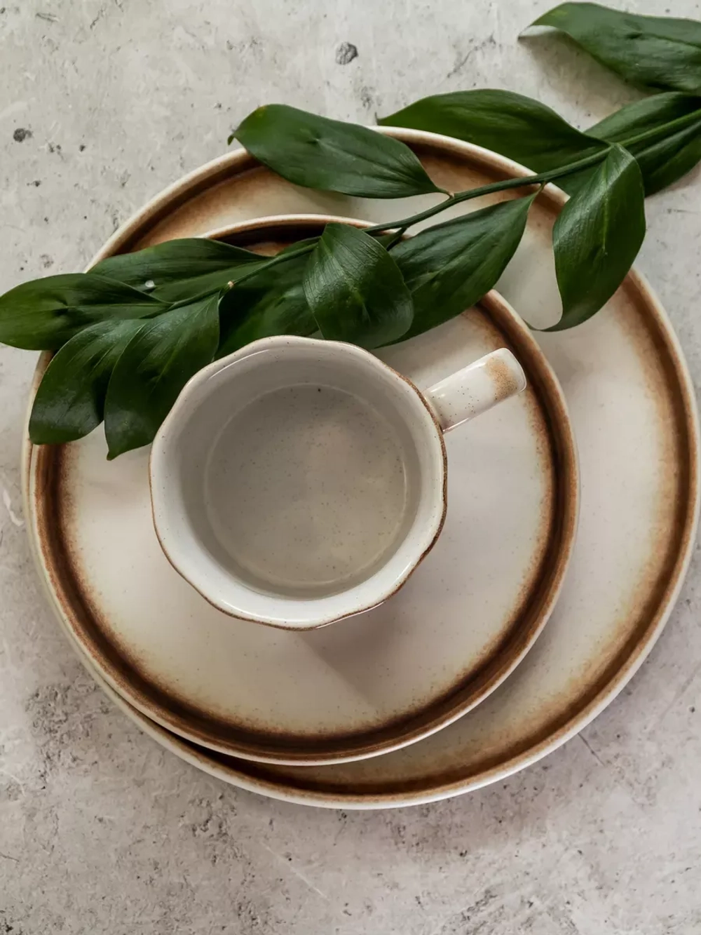 Набор посуды столовой Белый песок