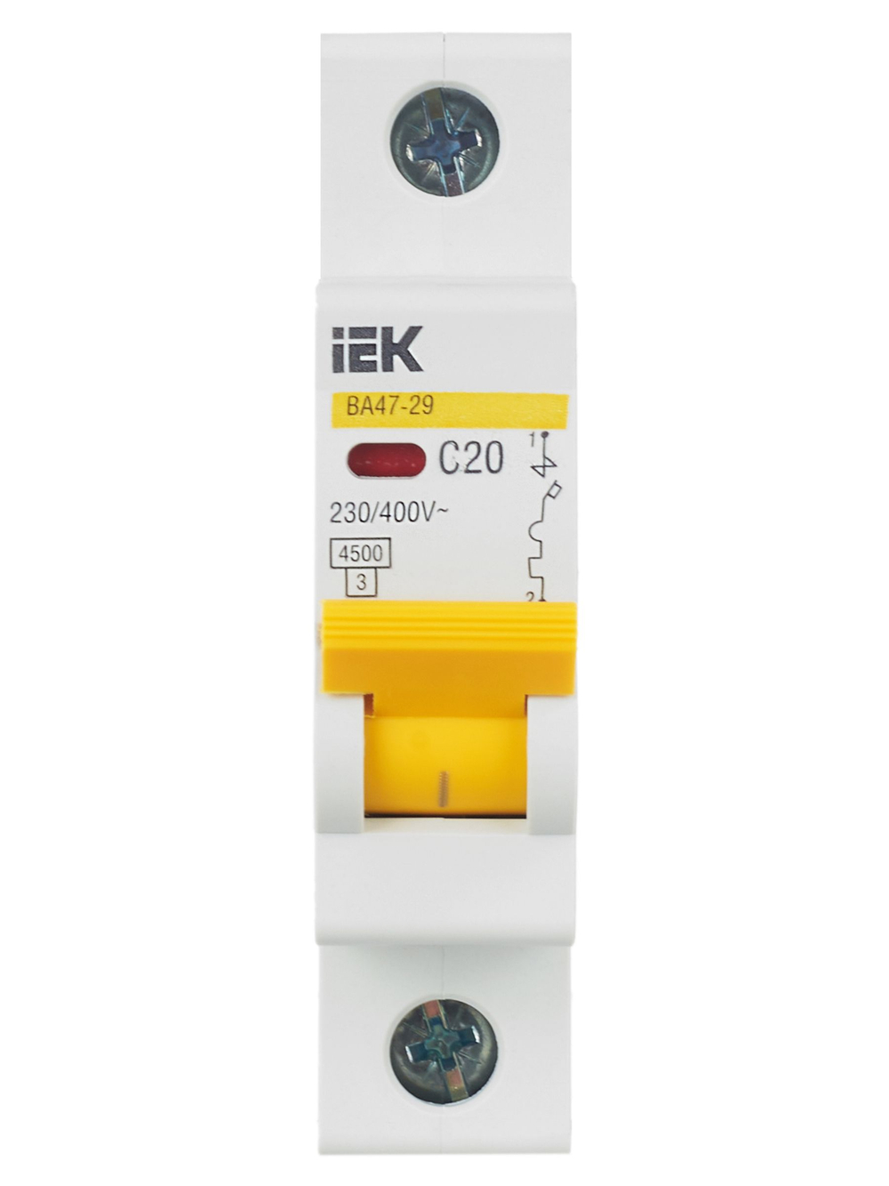 KARAT Автоматический выключатель ВА47-29 1P C 20А 4,5кА IEK