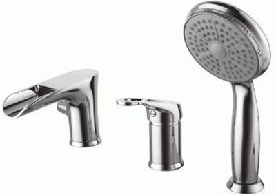 смеситель ванна LEMARK Omega встраиваемый на 3 отверстия LM3145С