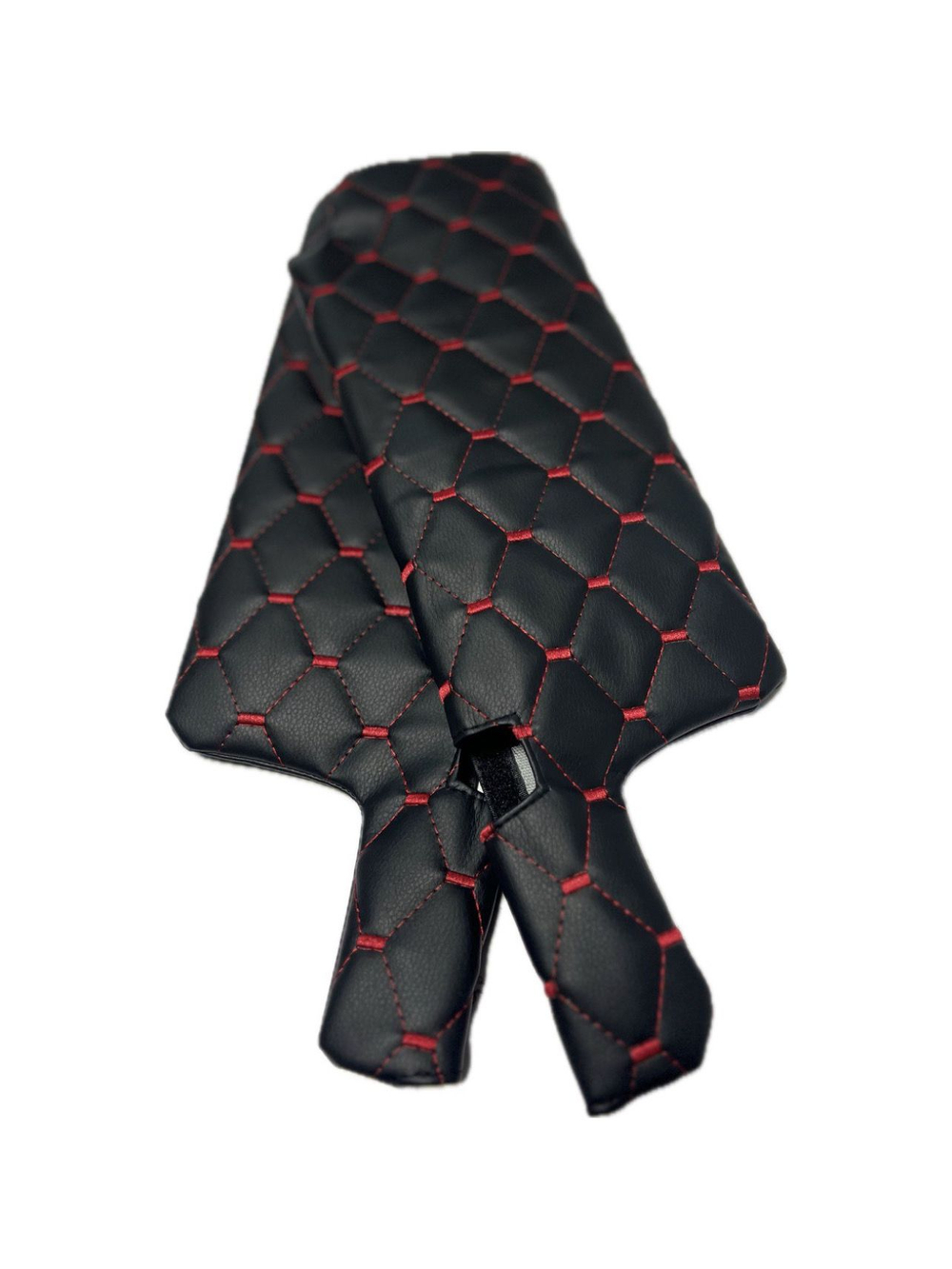 Чехлы на козырьки ВАЗ 2108, 2109, 21099, 2113, 2114, 2115 (красная нить Рубин)