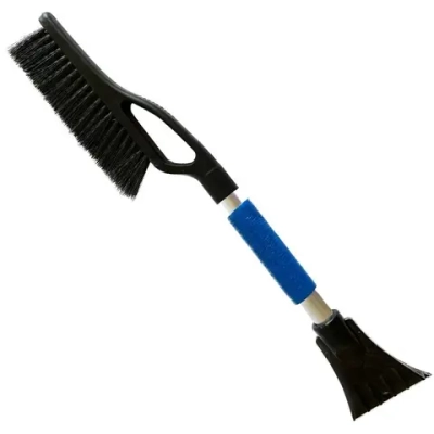 Щетка автомобильная ЛЮКС МИНИ МПалюмин.ручка с держателем + скребок ,