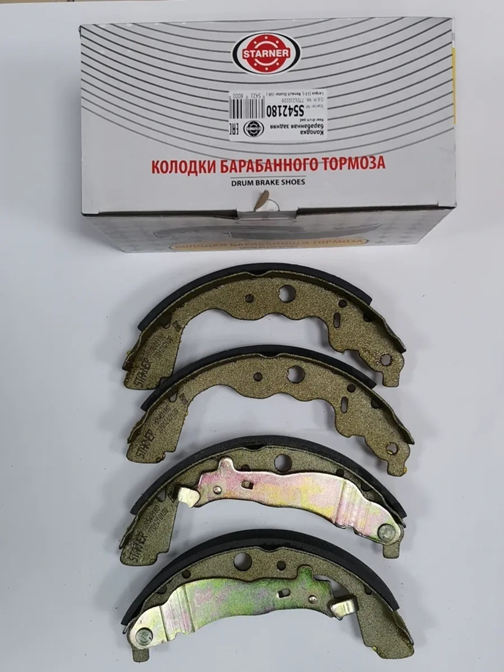 Тормозные колодки STARNER S542180, Lada Largus, Renault Arkana, Captur, Duster, Kangoo, Logan 2, Sandero 2, 7701210109, 6001549703, 4154200220, A4154200220, 36043502080, 6001549704, 4406000Q0E Задние