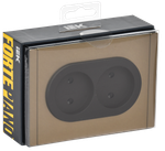 FORTE&PIANO Розетка 2-местная без заземления без защитных шторок безвинтовое крепление 10А FP626M металл шампань IEK