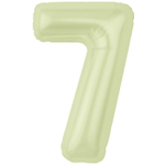 Шар фольгированный Цифра 7 101 см (Желтый)