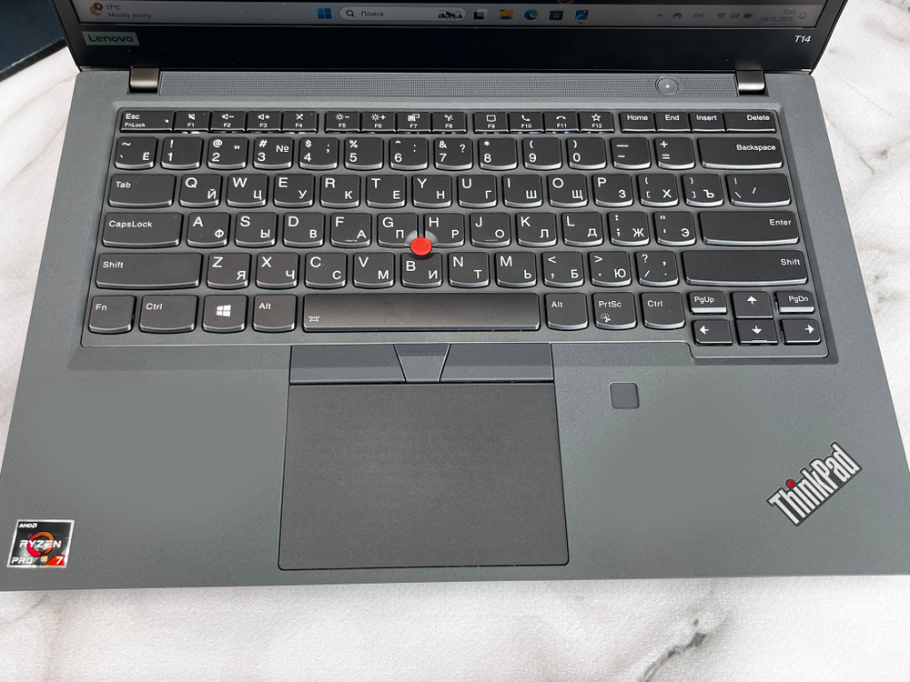 Lenovo ThinkPad T14 Gen 2 Ryzen Pro 5850U, 14" 1920х1080 FullHD IРS Touch, серый