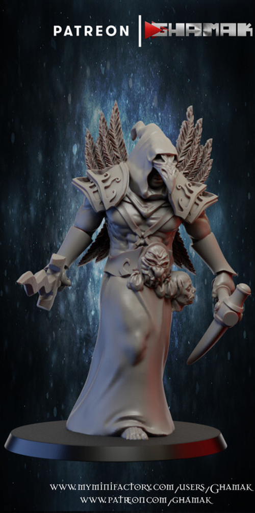 Grand Alliance Chaos Disciples of Tzeentch  Жрец Тзинча миниатюра для dnd, днд, pathfinder, фентези, Настольная игра, НРИ, Варгейм, РПГ