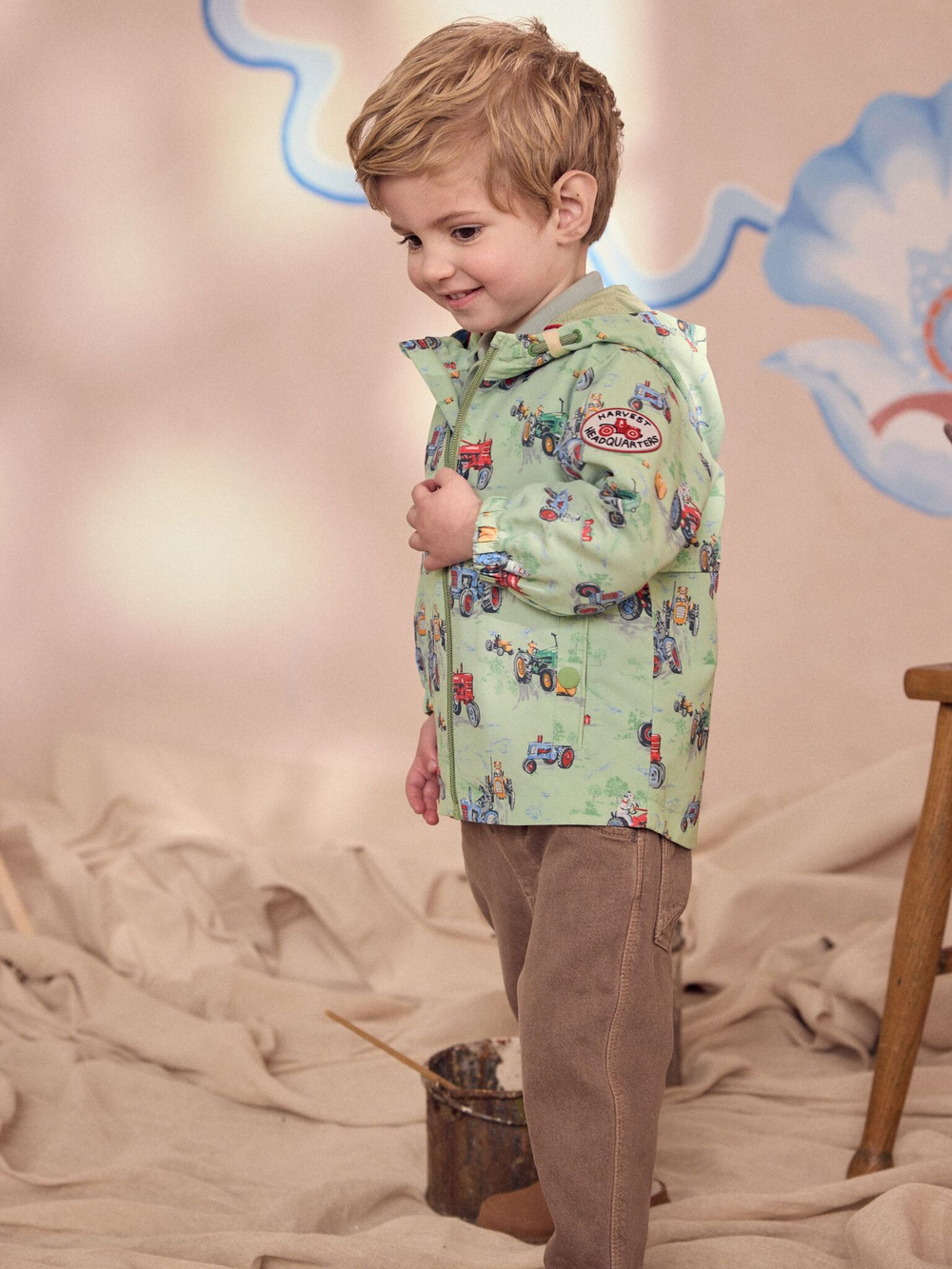 Куртка с капюшоном для мальчика Next AG3-086, Зеленый