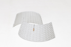 Корзина под елку Прованс 87*55*27 см., разборная, белая, ЕлкиТорг (87-230)