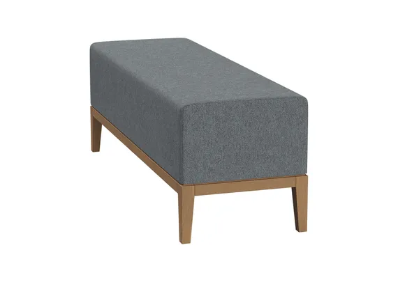 Банкетка Fjord 120 см (светло-серый, твид)