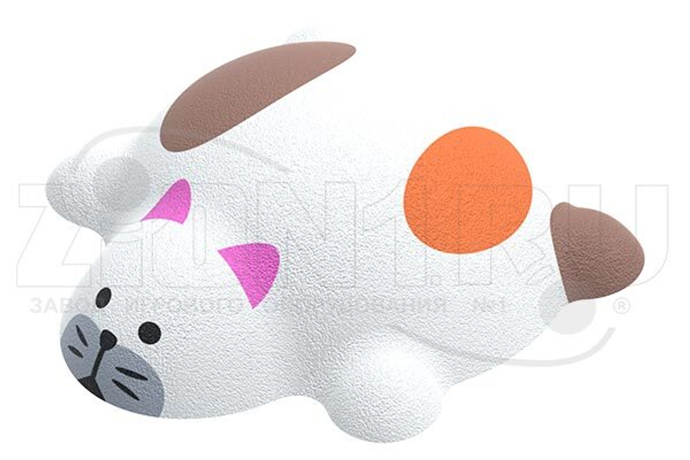 Резиновая фигура 3D Котенок для детских площадок