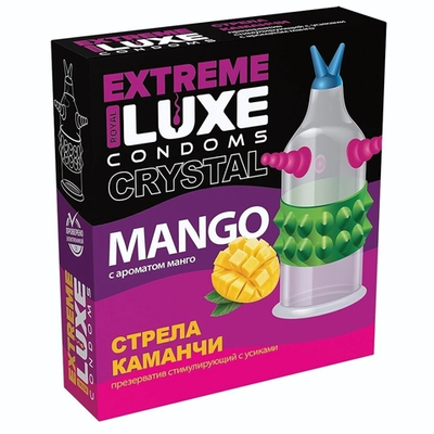 Стимулирующий презерватив «Стрела команчи» с ароматом ванили - 1 шт. (Цвет: прозрачный)