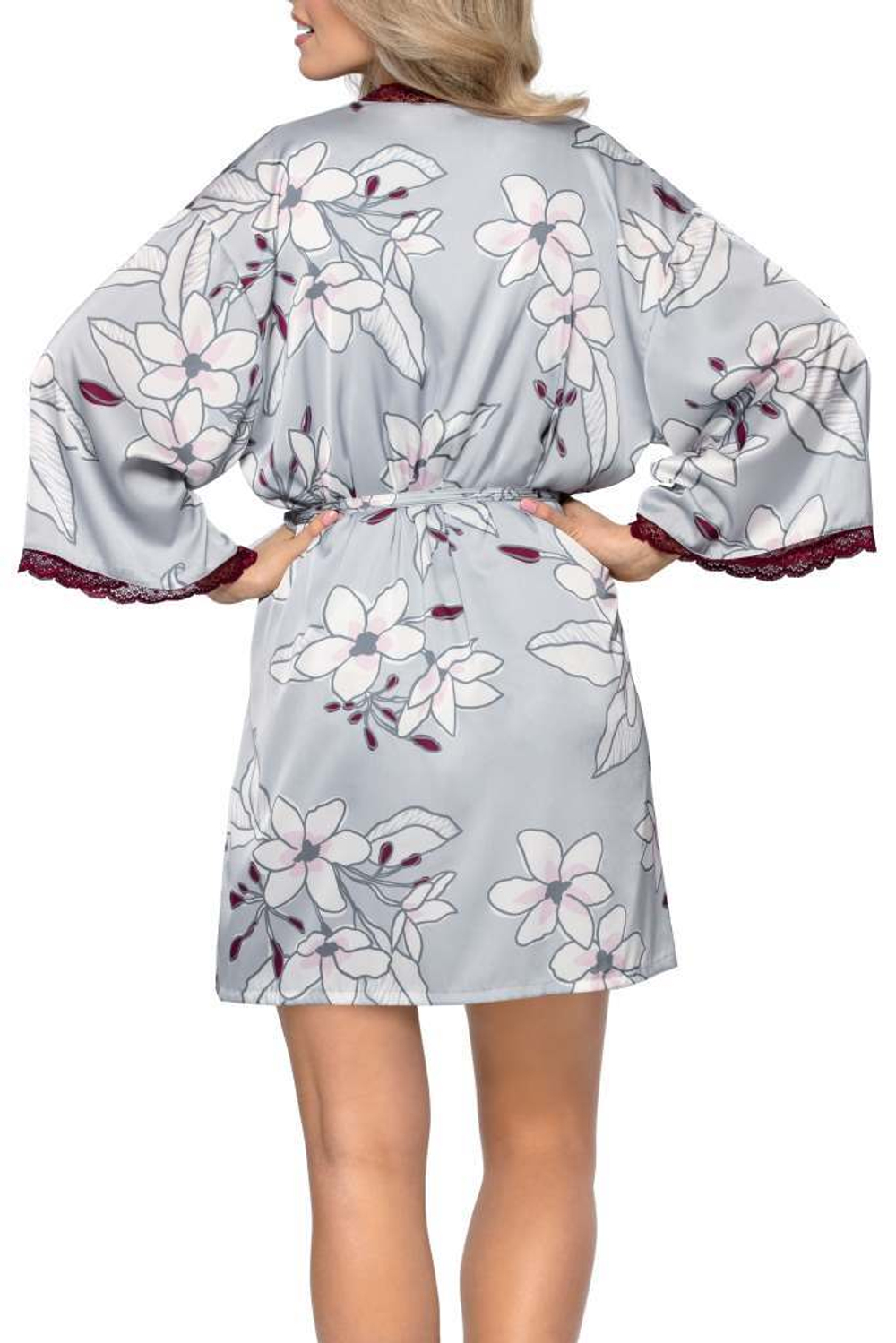 Халат Aurora с длинным рукавом (Размер: XXL) (Цвет: серый)