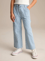 Джинсы карго для девочки Next E29-134, Голубой, Белый