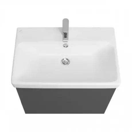 Тумба Юнит 70 антрацит, Раковина Адриана 70