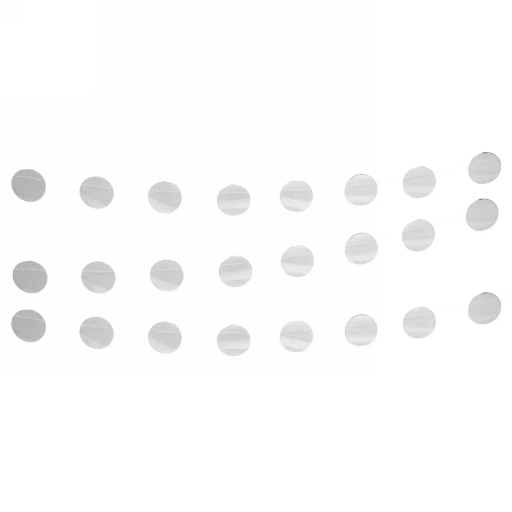 Растяжка «Вечеринка» 2,5 м 5 см Глянец, (24 штук), серебро