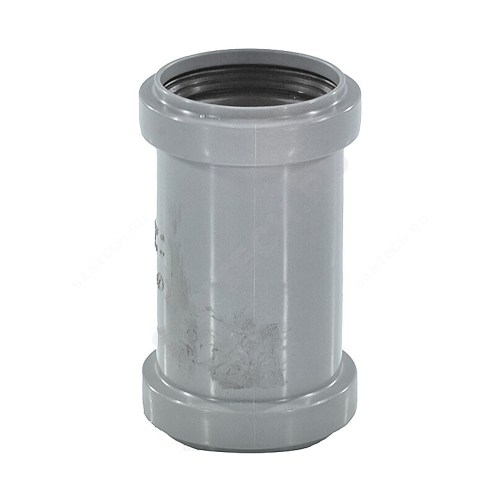 Муфта PP-H двухраструбная серая HT HTMM Дн 40 б/нап в/к Ostendorf 111510