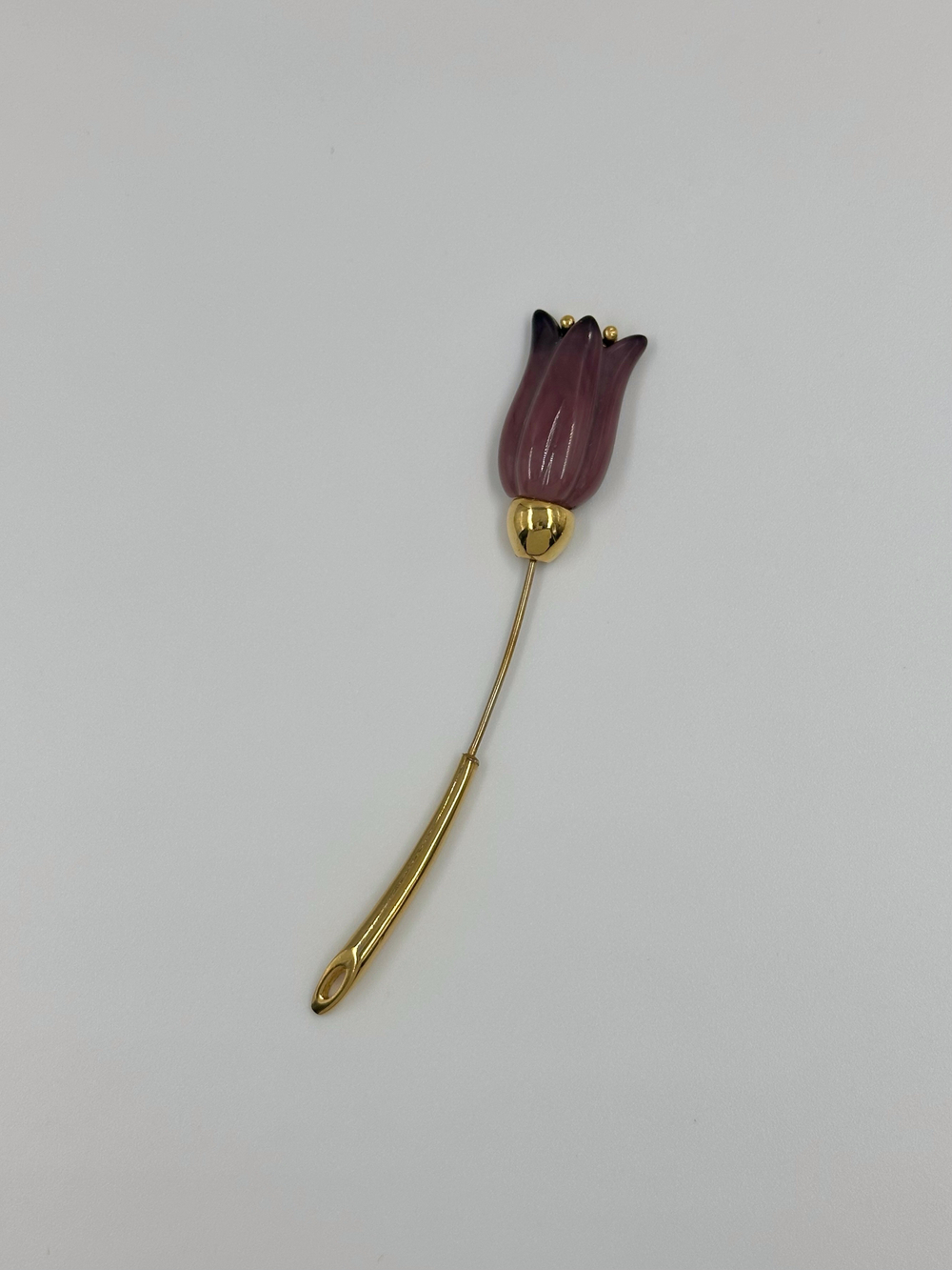 Брошь булавка Тюльпан Givenchy 1978 год