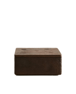 Zara Home Коробка для хранения из дерева, цвет коричневый, 14 см