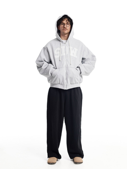 Двухсторонний Бомбер SDW в цвете серый меланж