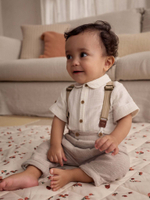 Рубашка и брюки в комплекте для мальчиков Next AR6-782, Белый, Бежевый