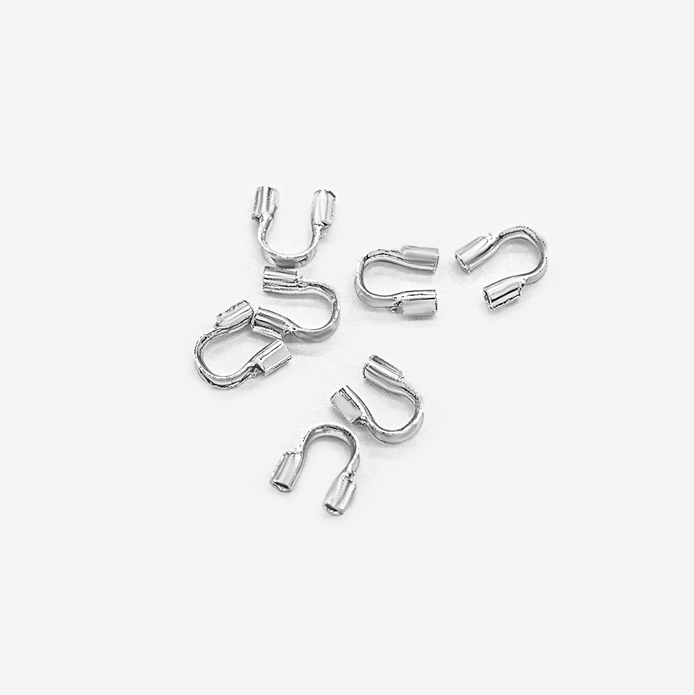 Протектор для ювелирного тросика и нити 4,5*4мм, родирование