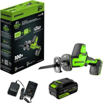 Пила сабельная аккумуляторная GREENWORKS GPT-CRS-25 24V, АКБ 4Ач и ЗУ 1200507CUB