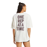 Баскетбольная женская футболка adidas Climacool One Rep at a Time Training Graphic White T-shirt