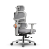 Эргономичное компьютерное кресло FoxGear NETZ модель X, серый (FG-NETZ-X-GY)