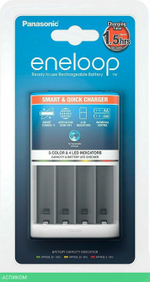 Зарядное устройство для аккумуляторов Panasonic Eneloop BQ-CC55 Smart&Quick (BQ-CC55E)