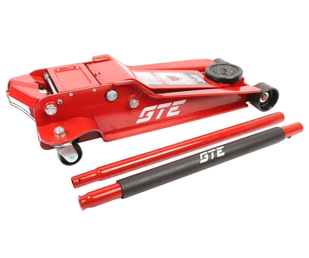 Домкрат подкатной 3.5т 95-552мм двухпоршневой GTE